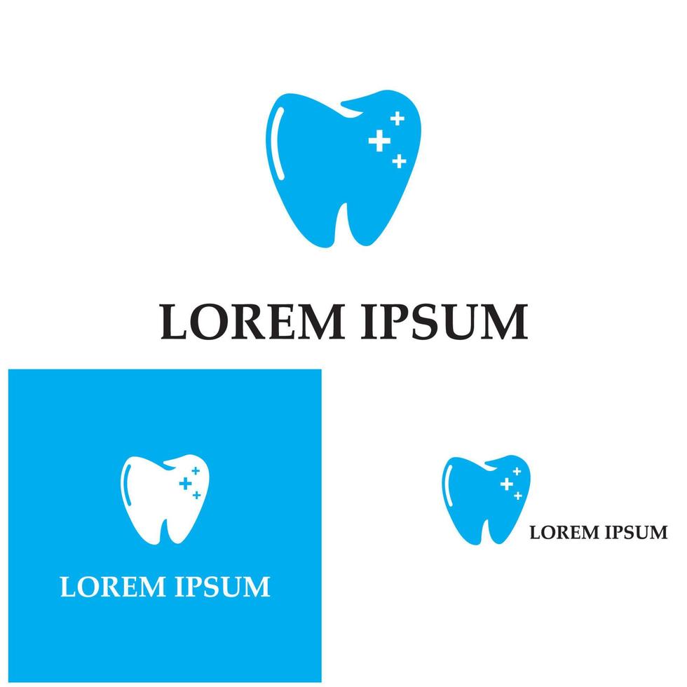 Diseño de icono de ilustración de vector de plantilla de logotipo dental