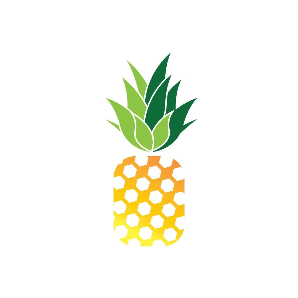 fondo de ilustración de vector de logotipo de piña