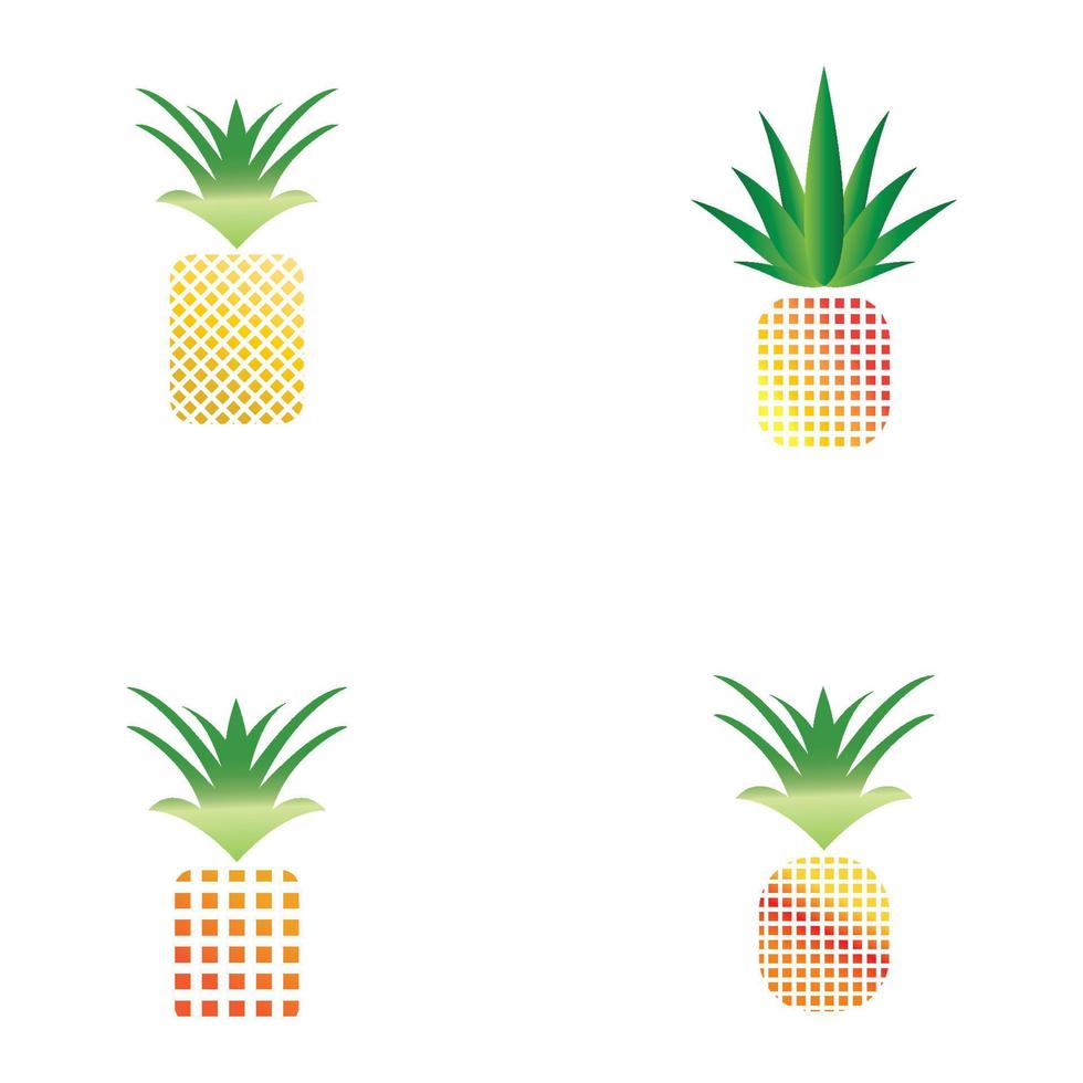 fondo de ilustración de vector de logotipo de piña