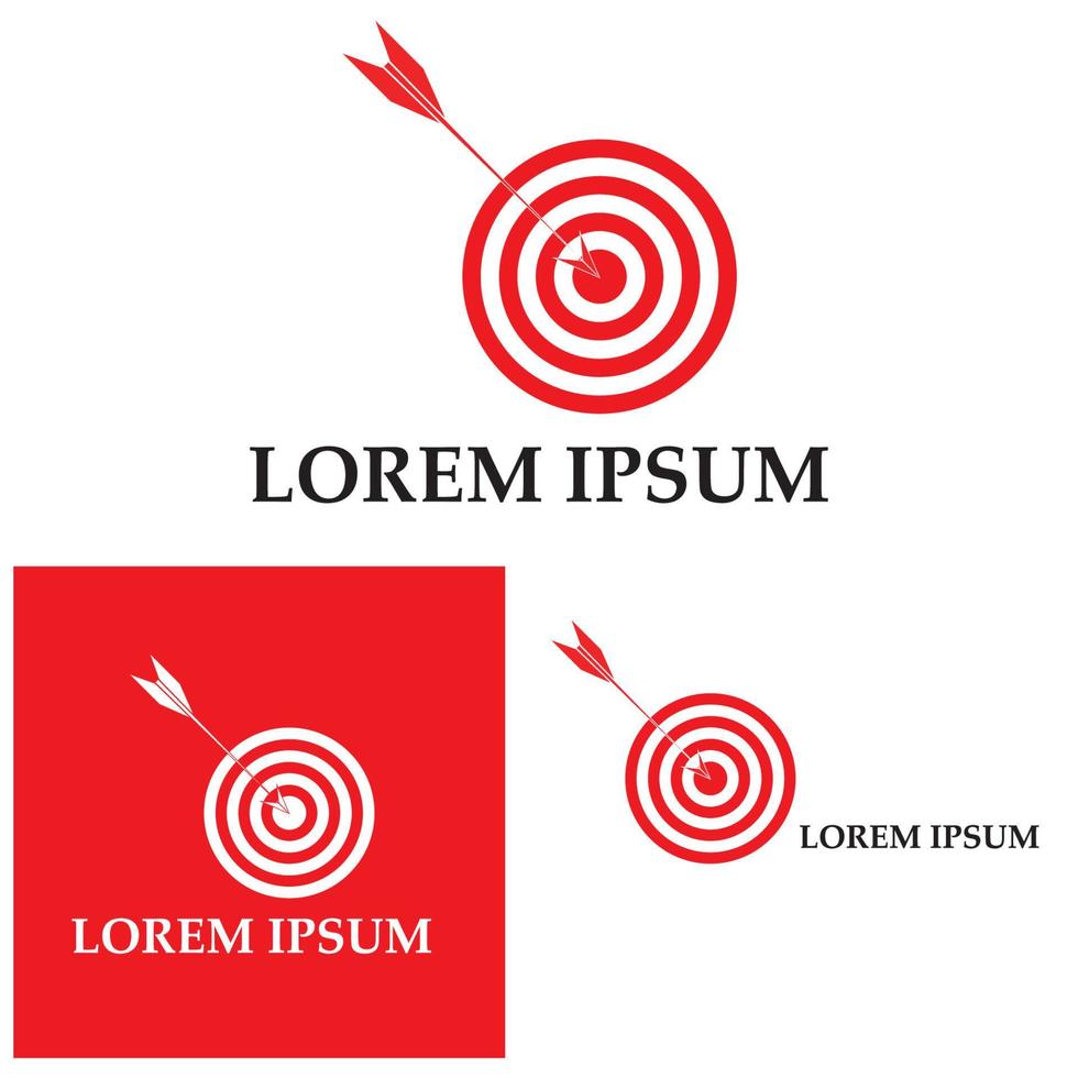 Target arrow and gun icon vector ilustration template