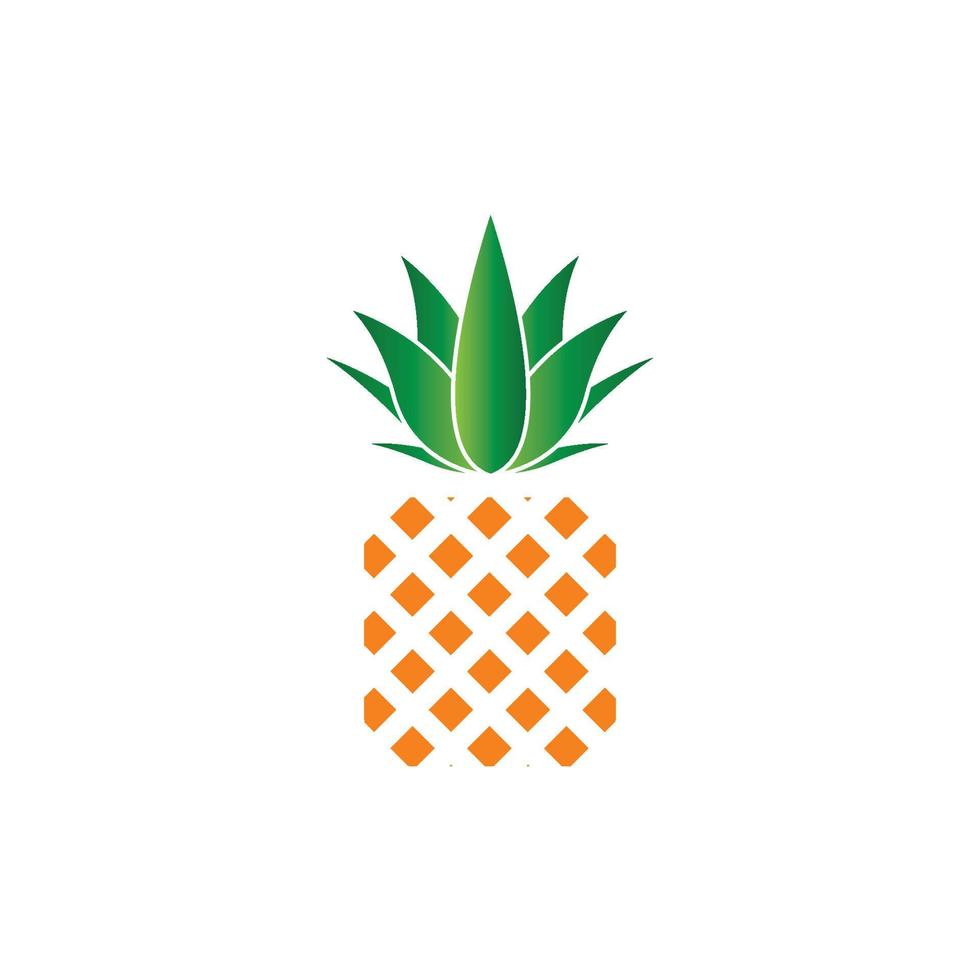 Pineapple logo vector illustration background