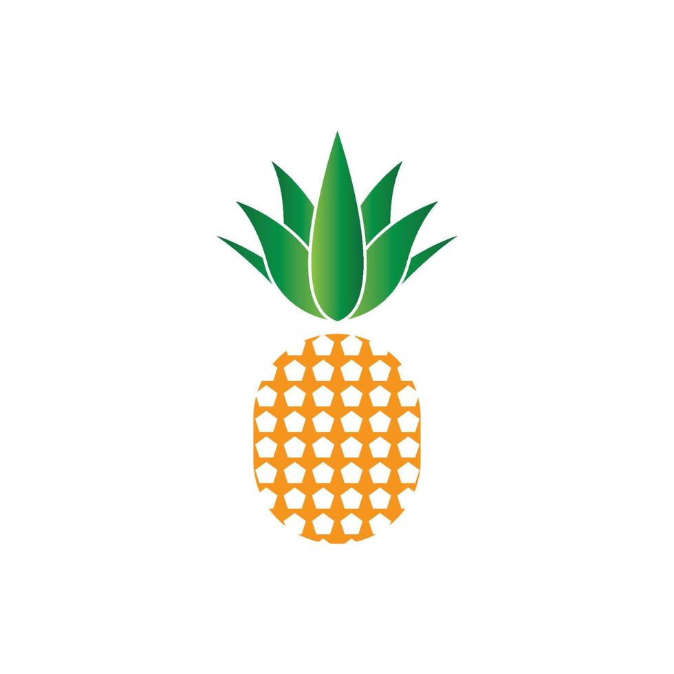 Pineapple logo vector illustration background