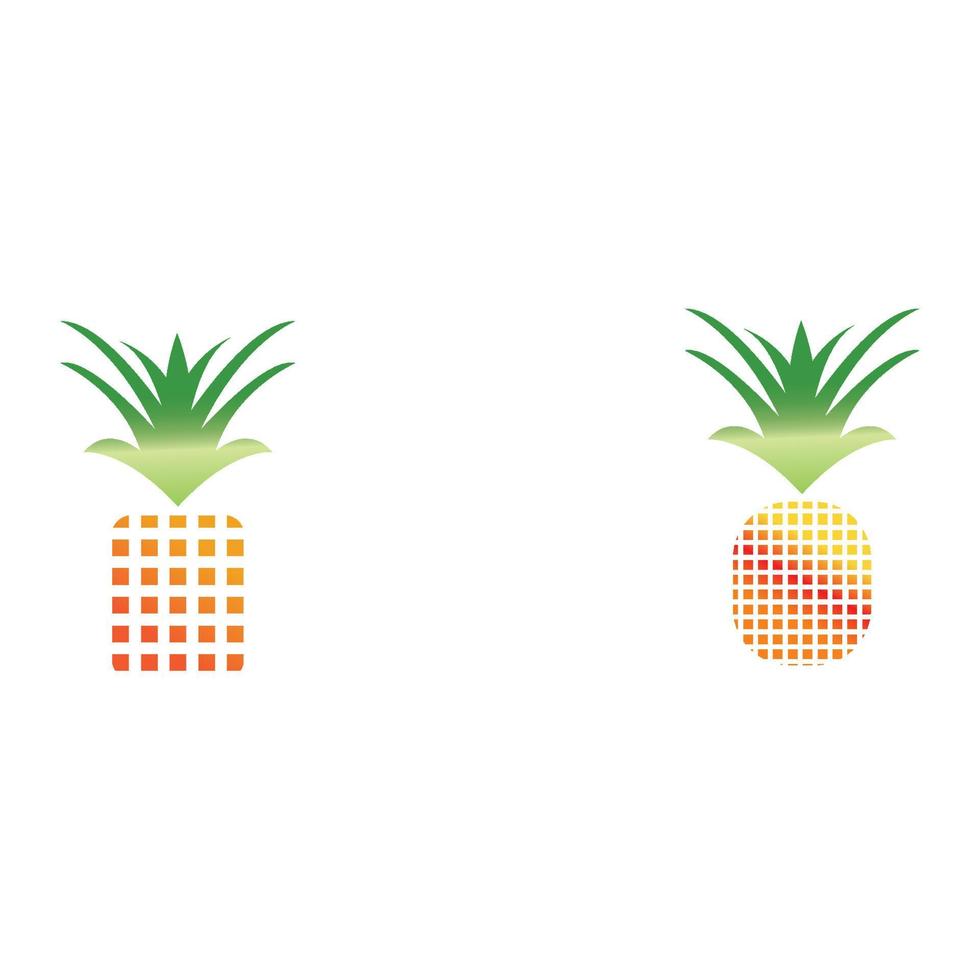 Pineapple logo vector illustration background