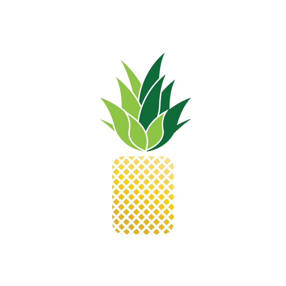 Pineapple logo vector illustration background