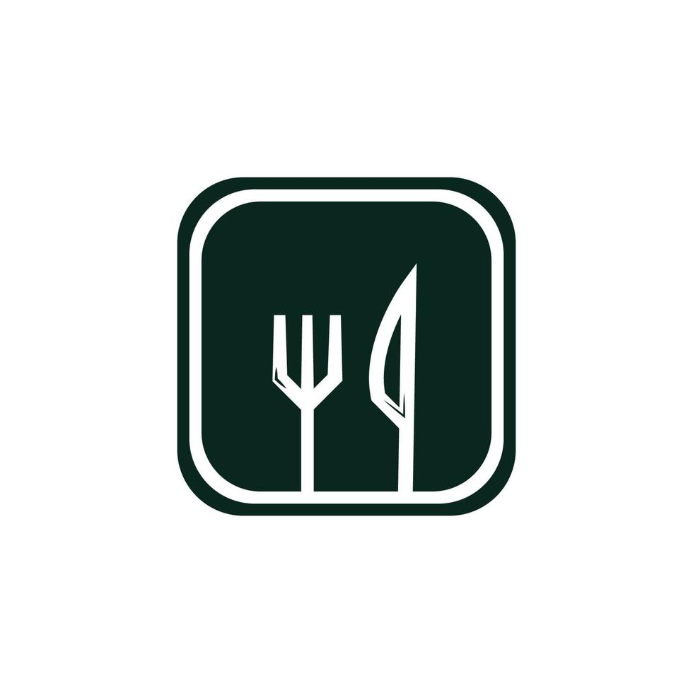 tenedor y cuchara, restaurante, logotipo, vector, plantilla vector