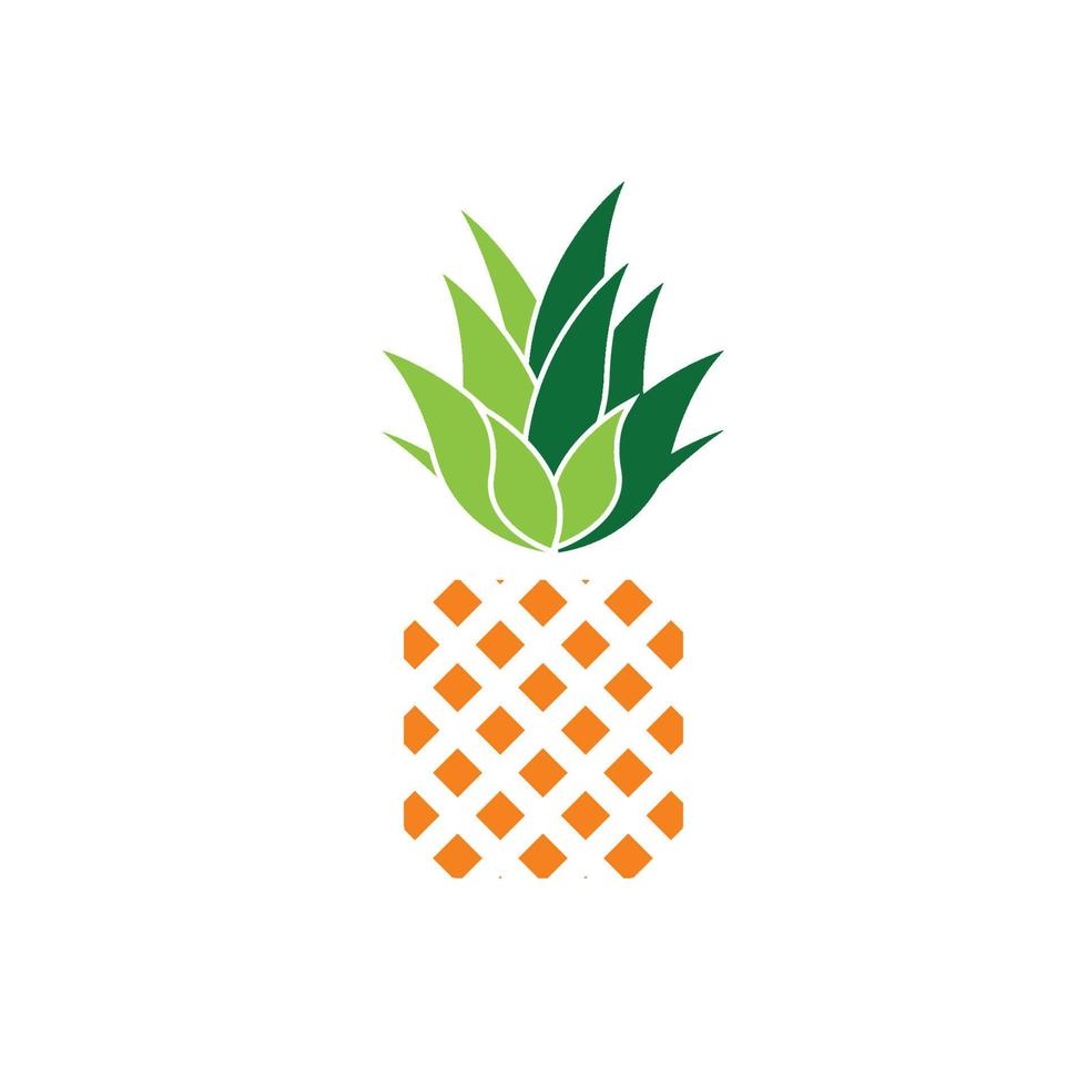 Pineapple logo vector illustration background