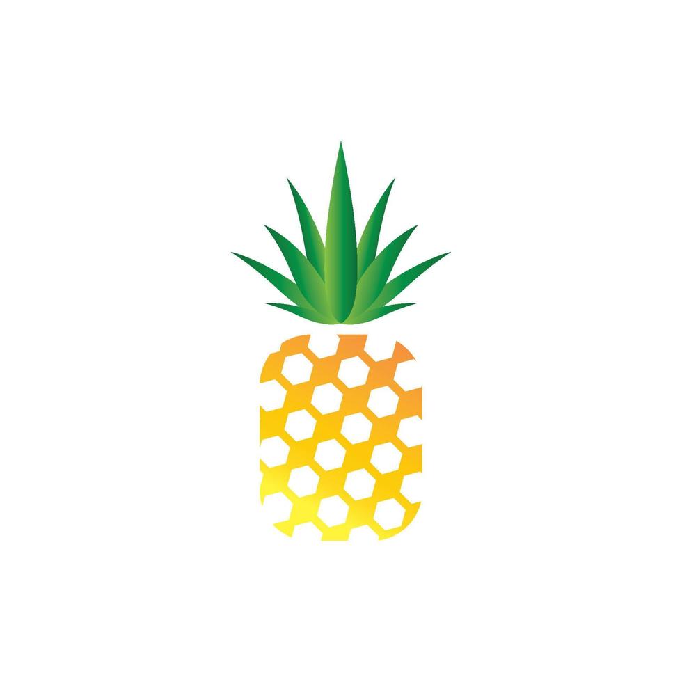 Pineapple logo vector illustration background