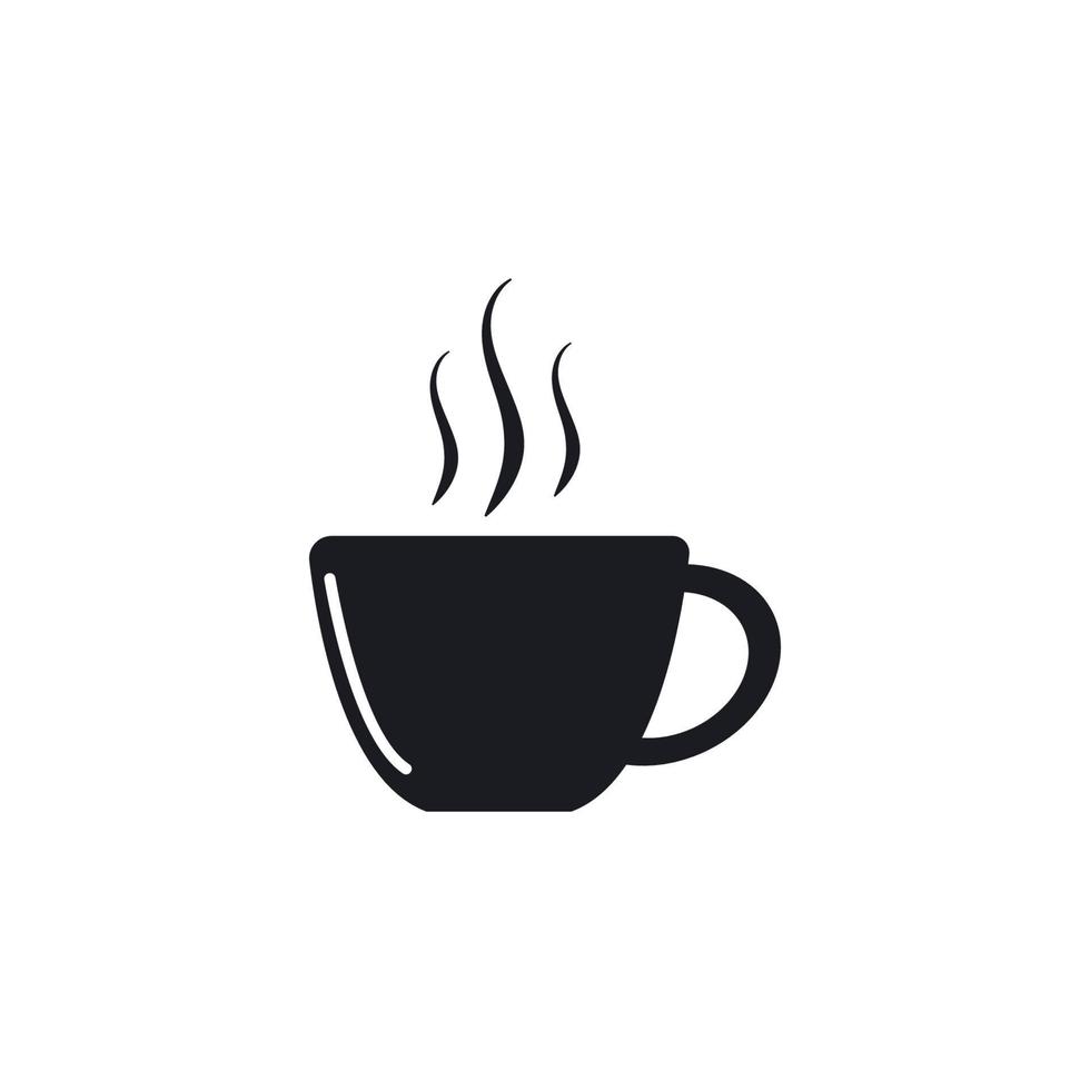 diseño de icono de vector de plantilla de logotipo de taza de café