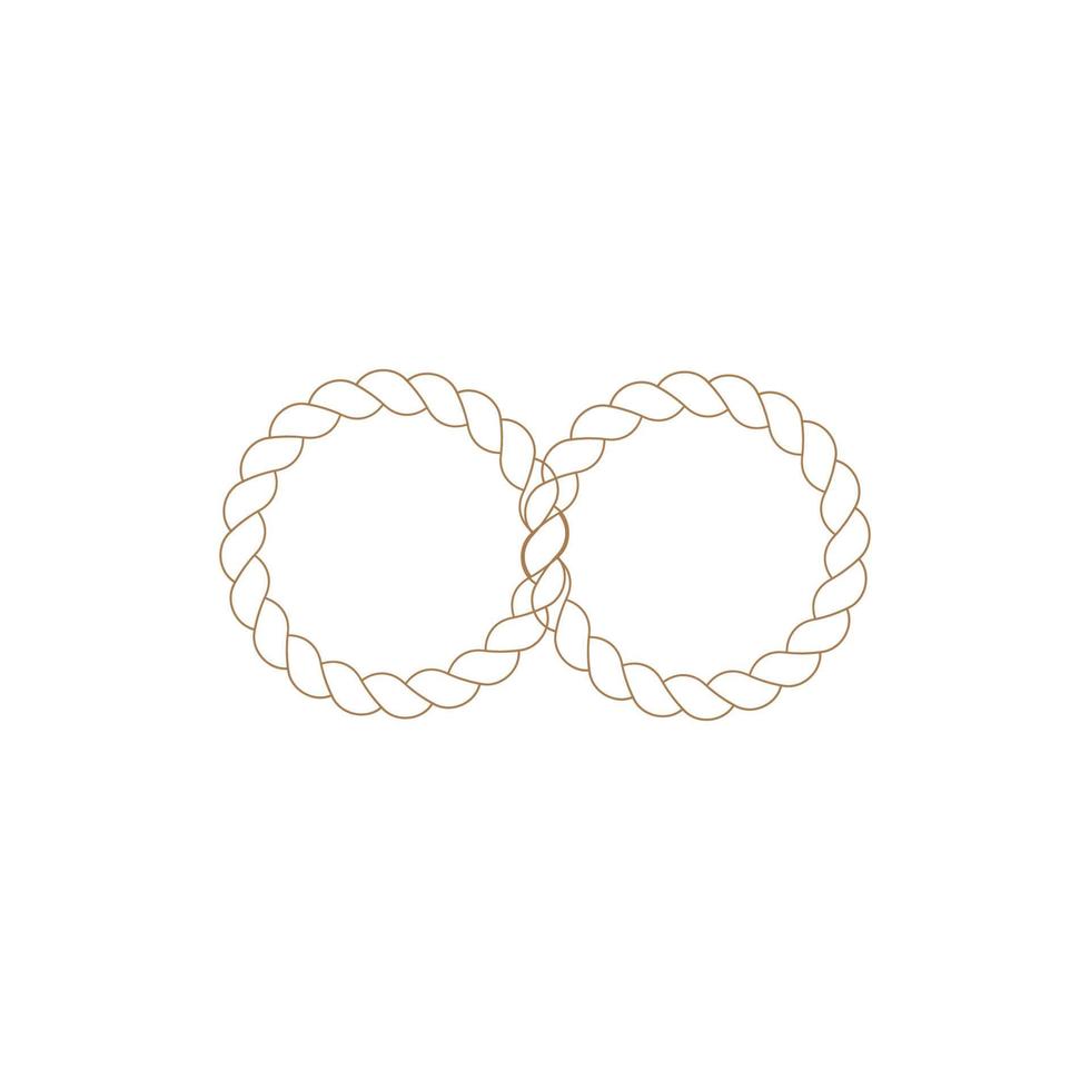plantilla de ilustración de vector de icono de cuerda