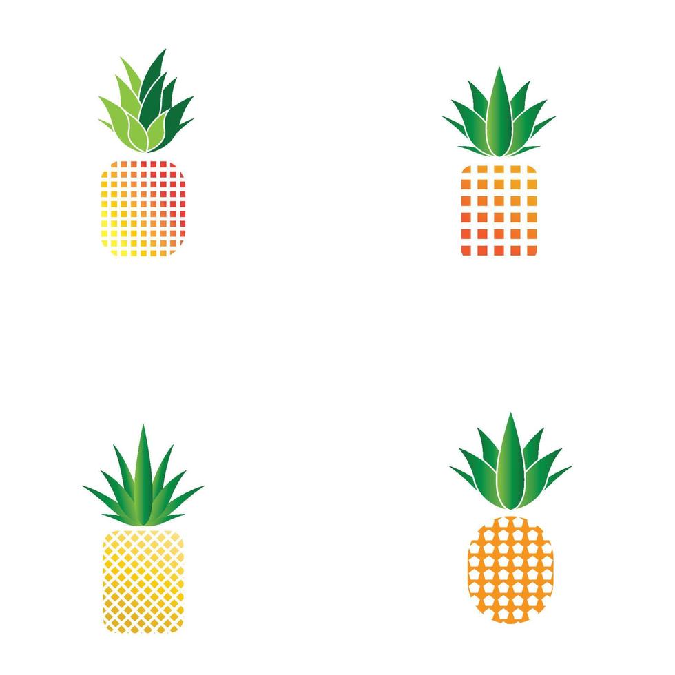 fondo de ilustración de vector de logotipo de piña