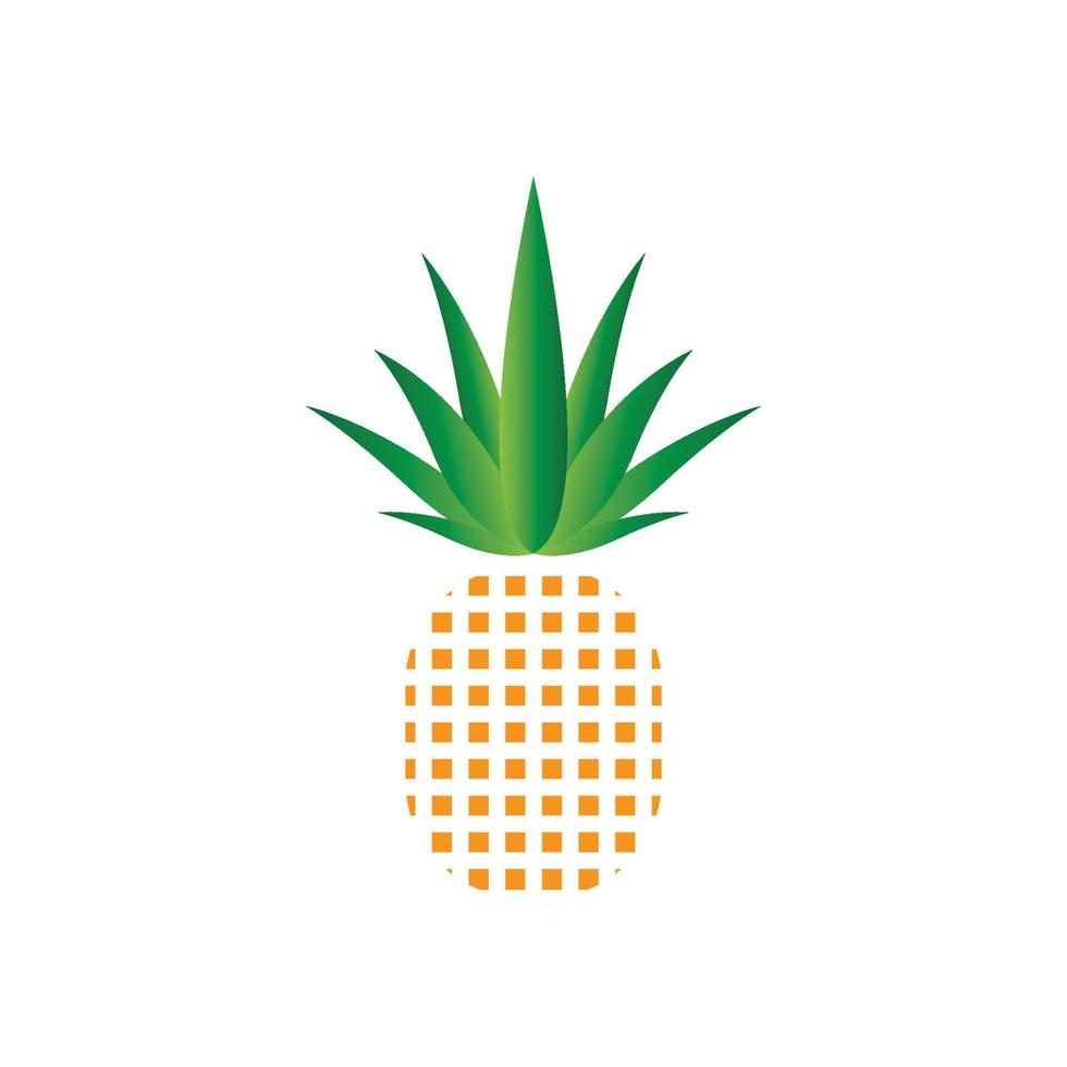 Pineapple logo vector illustration background