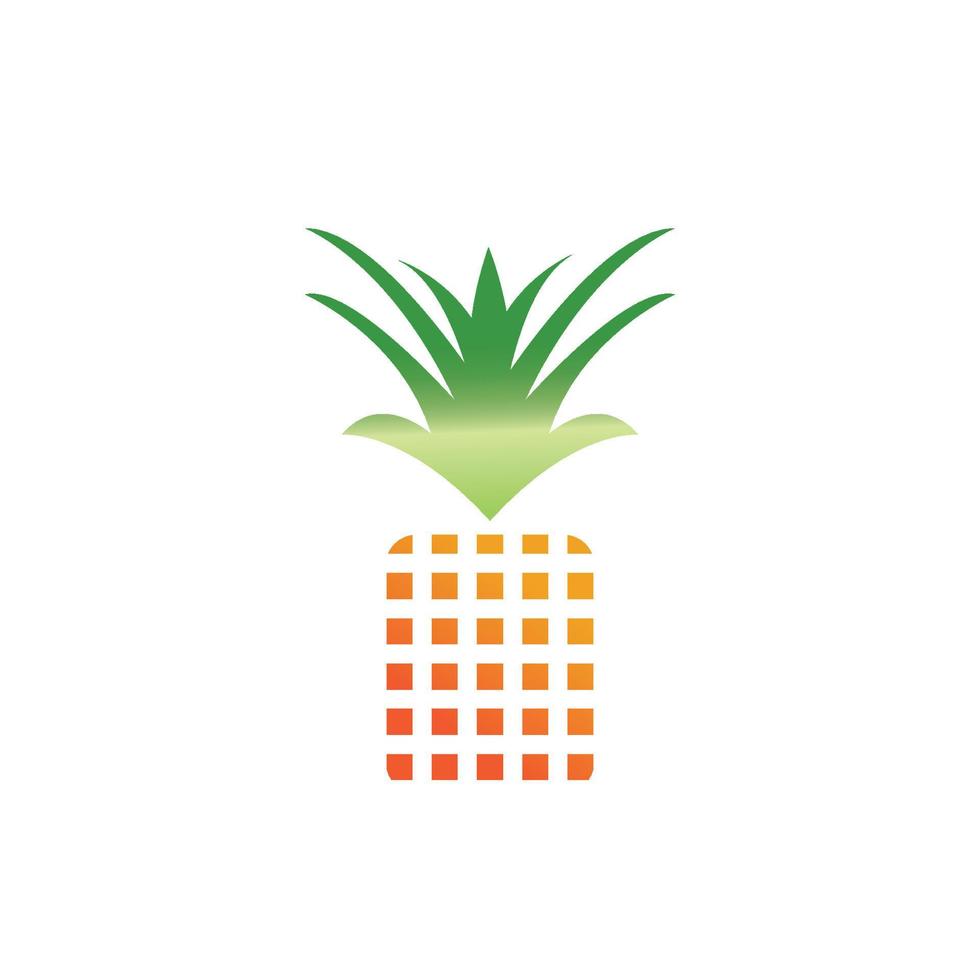 Pineapple logo vector illustration background