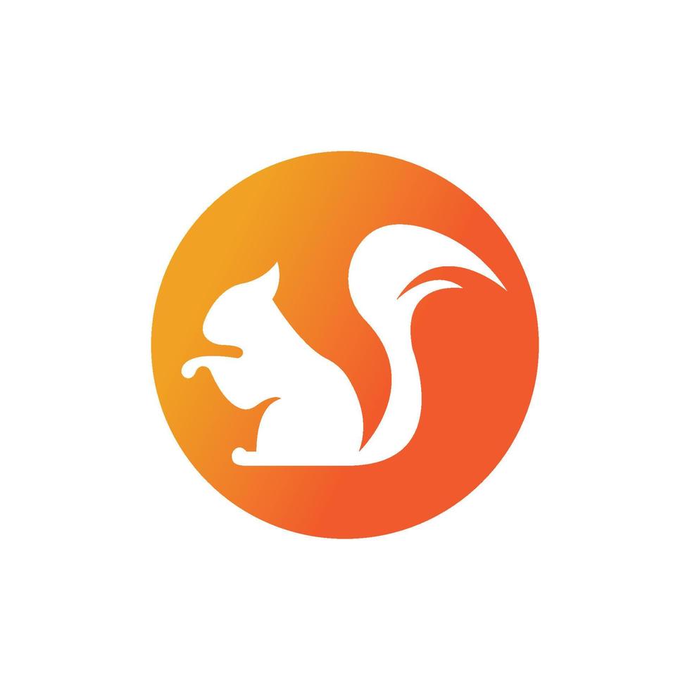 Squirrel symbol illustration vector icon background