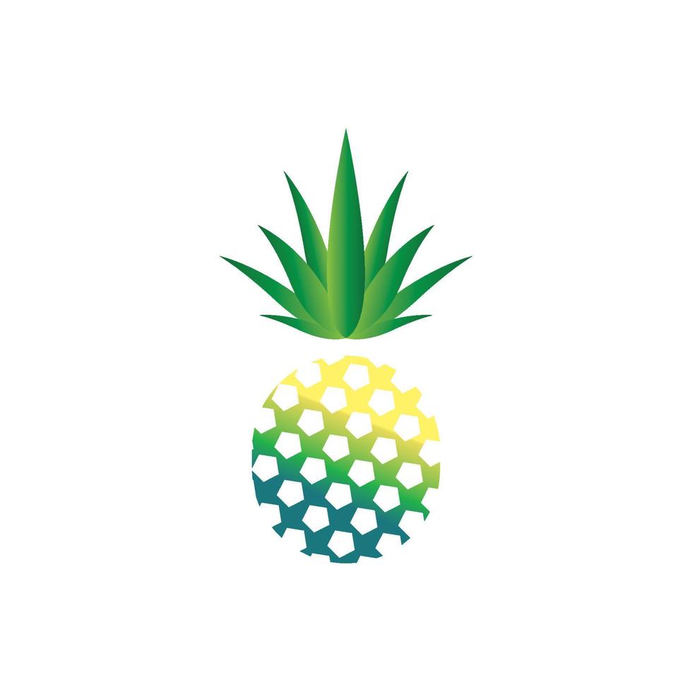 Pineapple logo vector illustration background