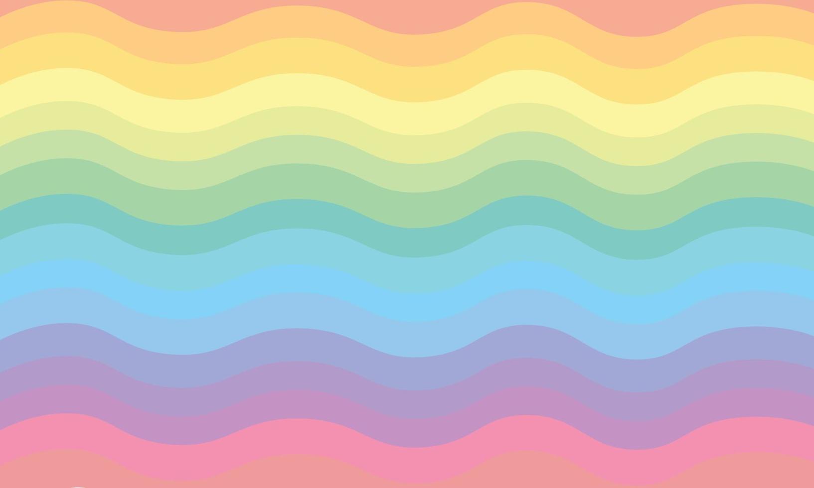 Colorful cursive stripes cute pattern background Free Vector