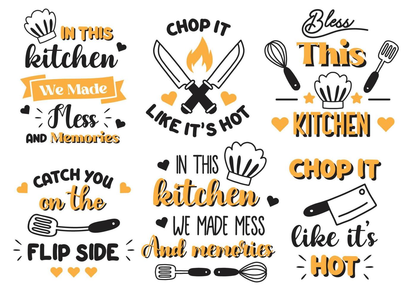 kitchen quote illustration Vector for banner