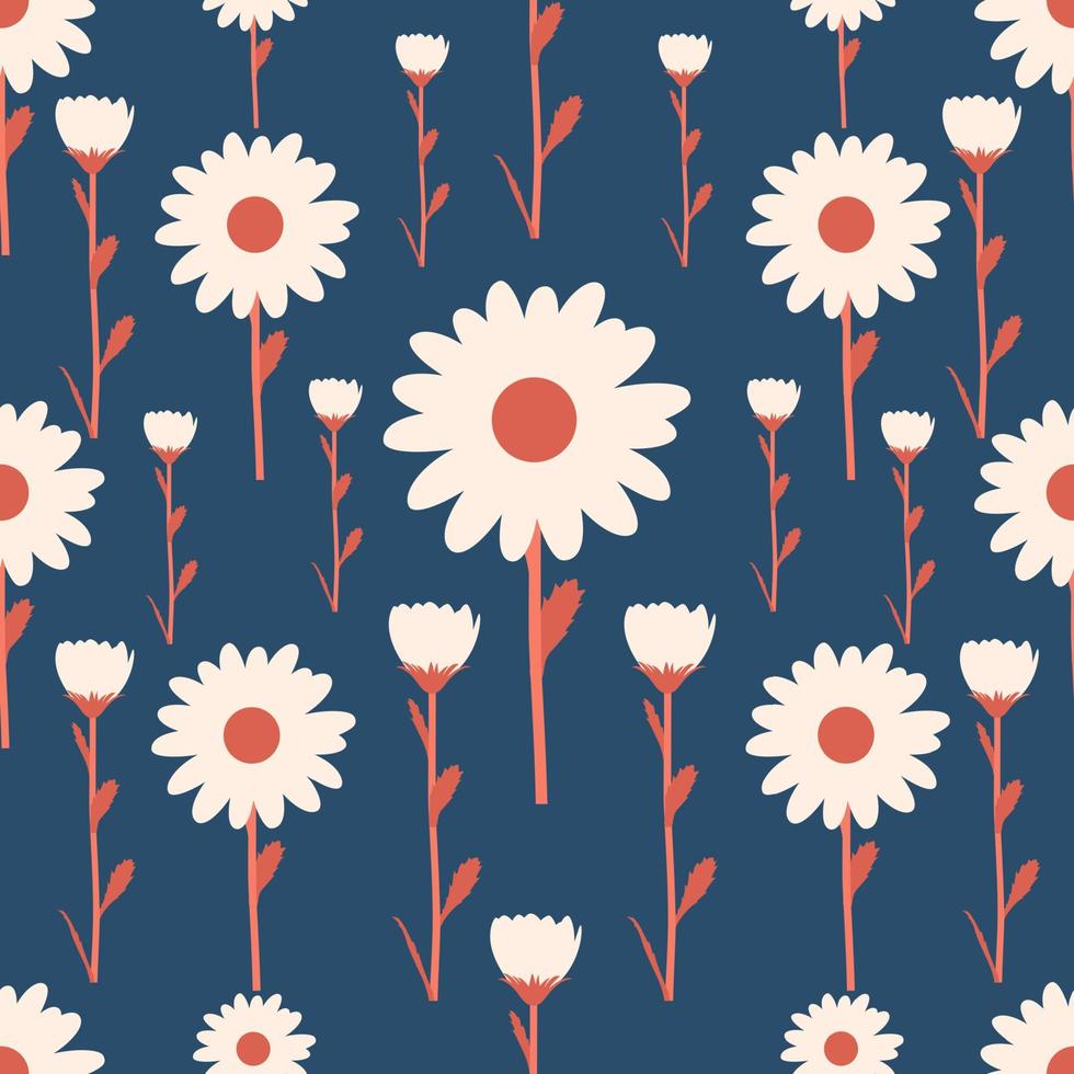 Beautiful Flower seamless pattern background vector