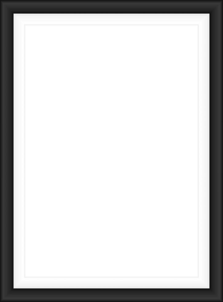 marco negro, diseño para su contenido. vector