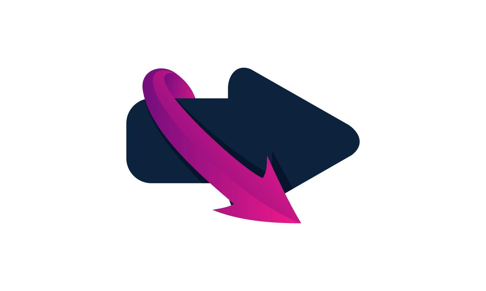 stock vector abstract arrow logo design simple application icon part 4