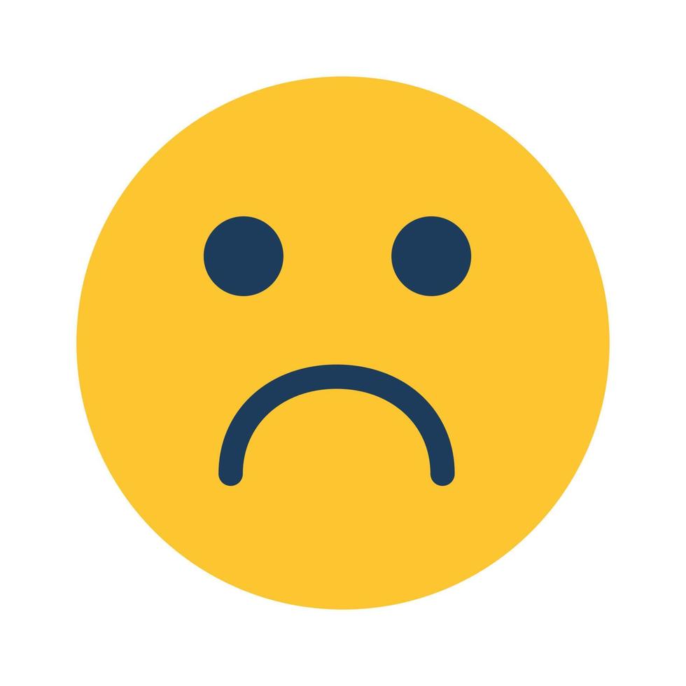 Sad face Isolated Vector icon which can easily modify or edit