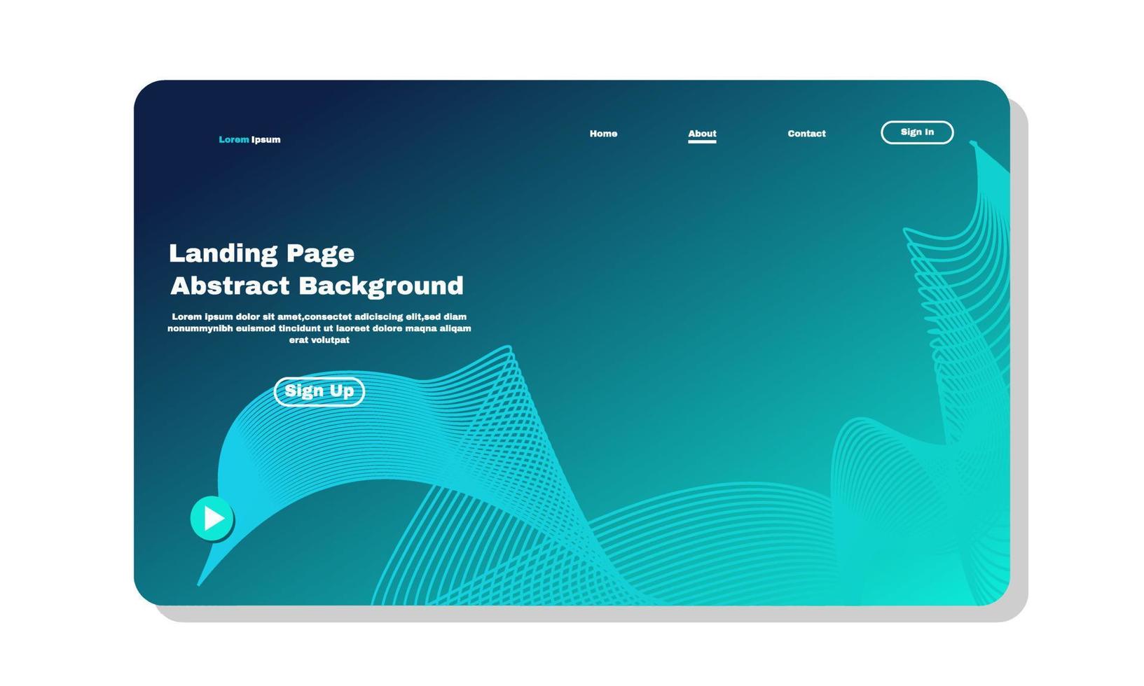 stock illustration abstract background design landing page template