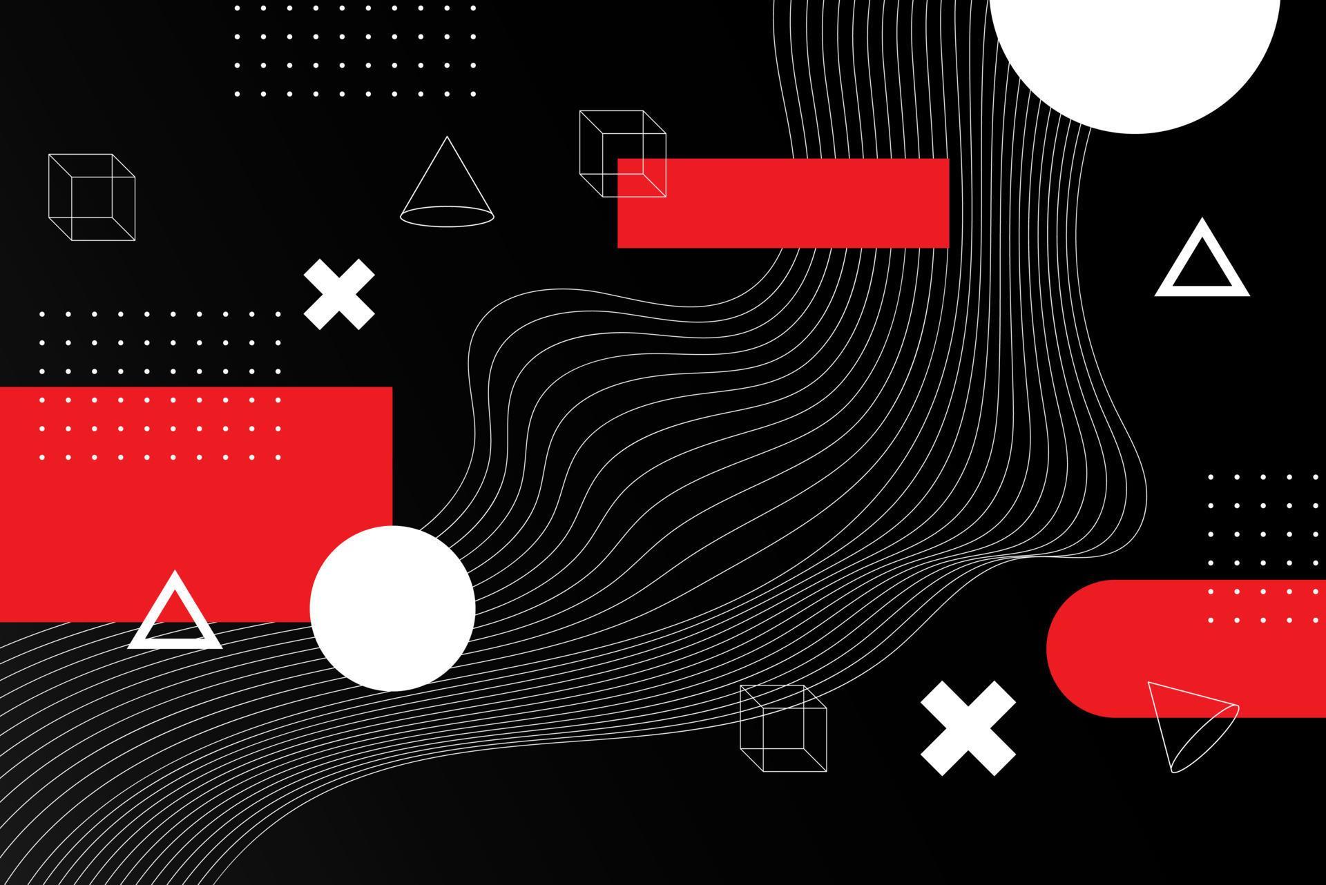 Flat geometric shapes wallpaper. - Vector. 5533862 Vector Art at Vecteezy