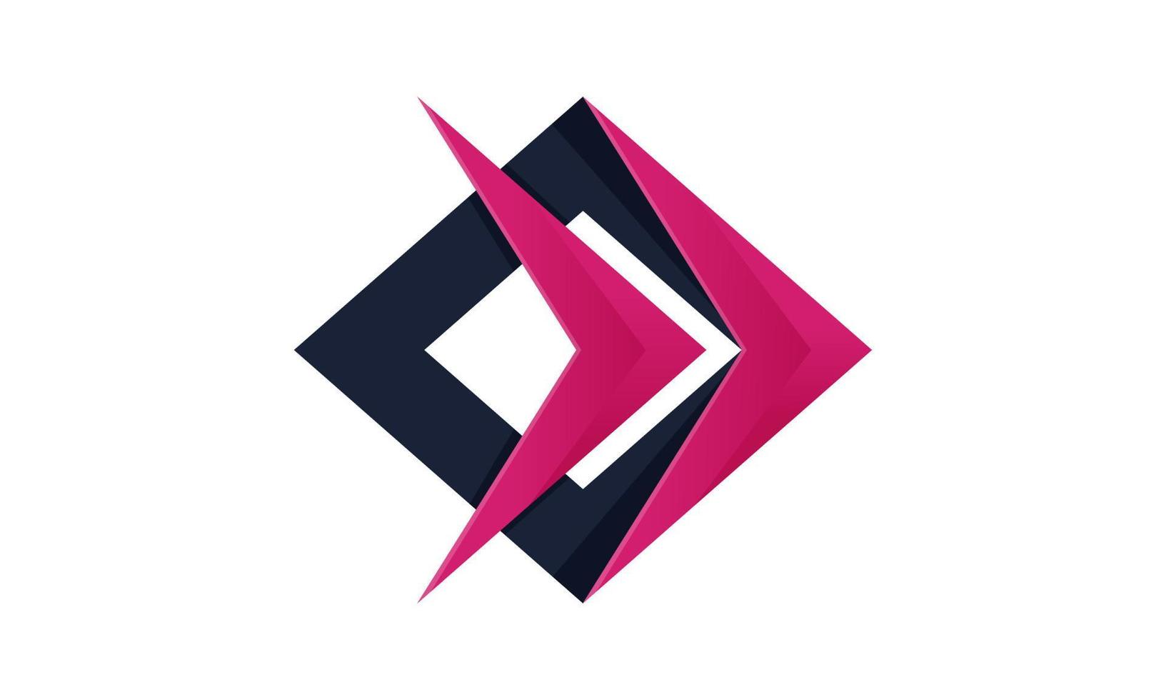 Polígono impresionante abstracto de vector de stock con vector de diseño de logotipo colorido para empresa