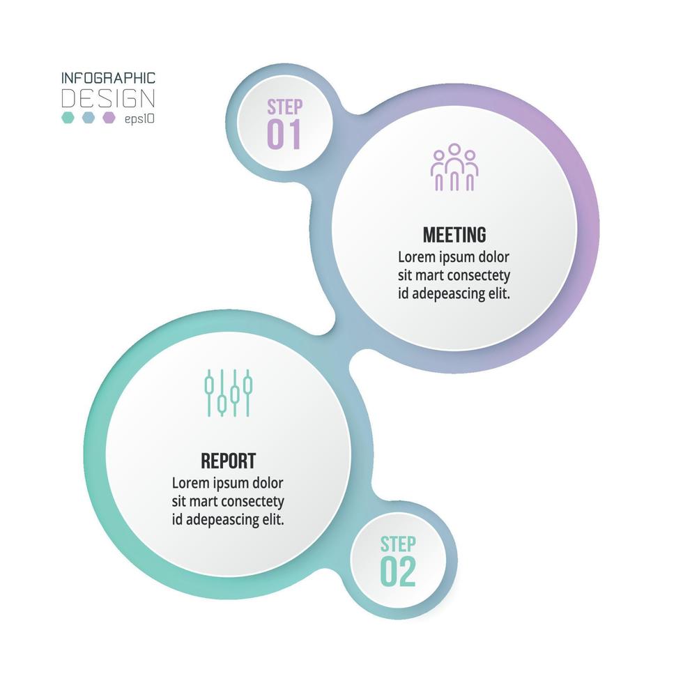 concepto de negocio de plantilla de infografía con diagrama. vector