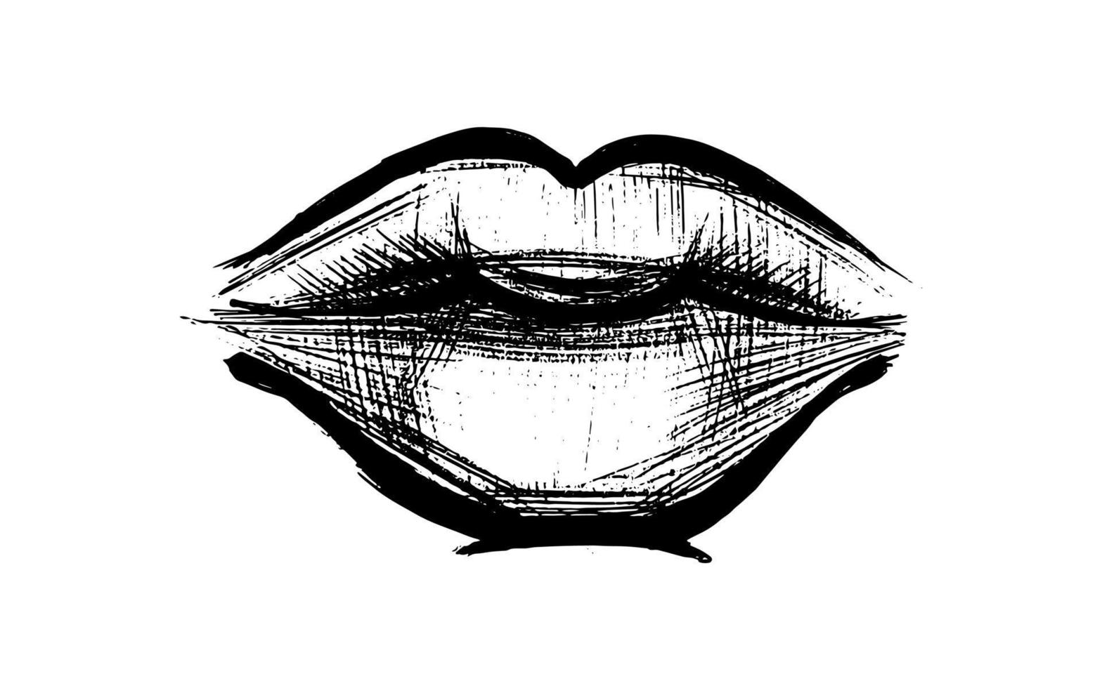 Labios dibujo facil