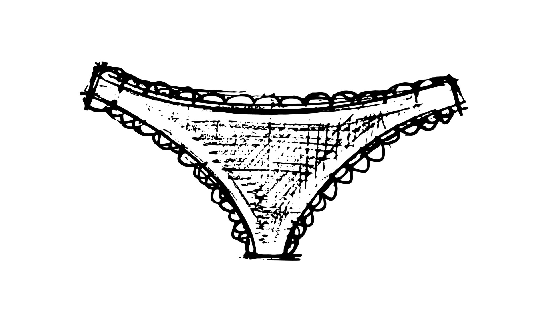 panties sketch. panties underwear women. wardrobe lace underwear
