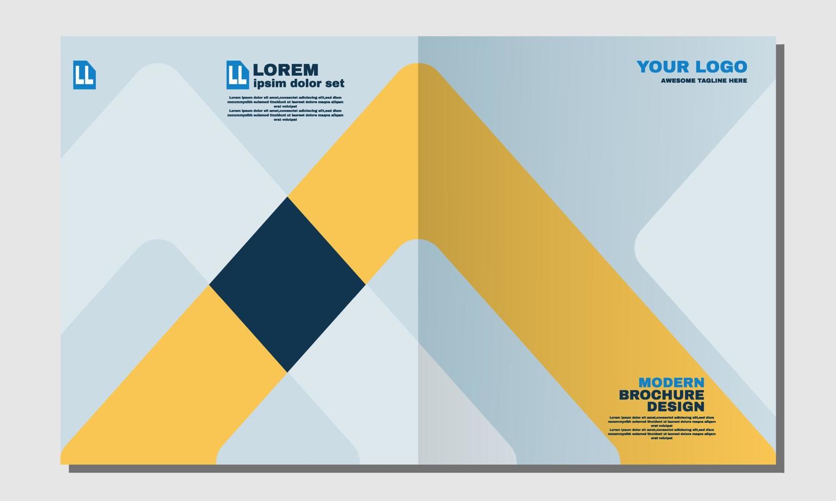 stock vector landscape cover design corporate business rectangle cover design template brochure report catalog part 1