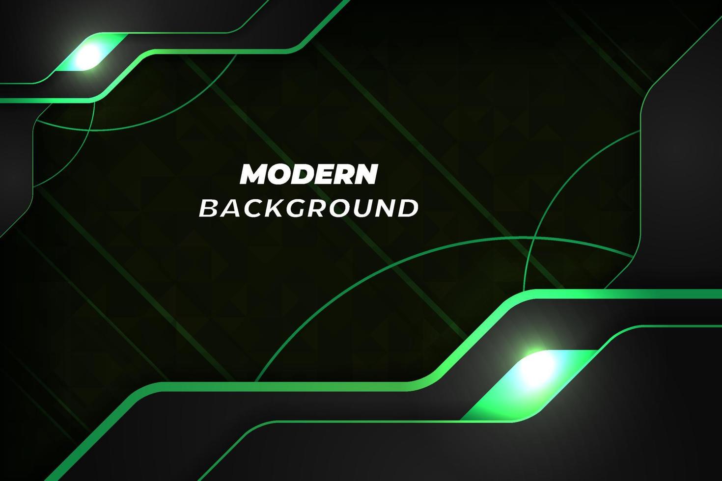 Modern luxury background black and green with element vector