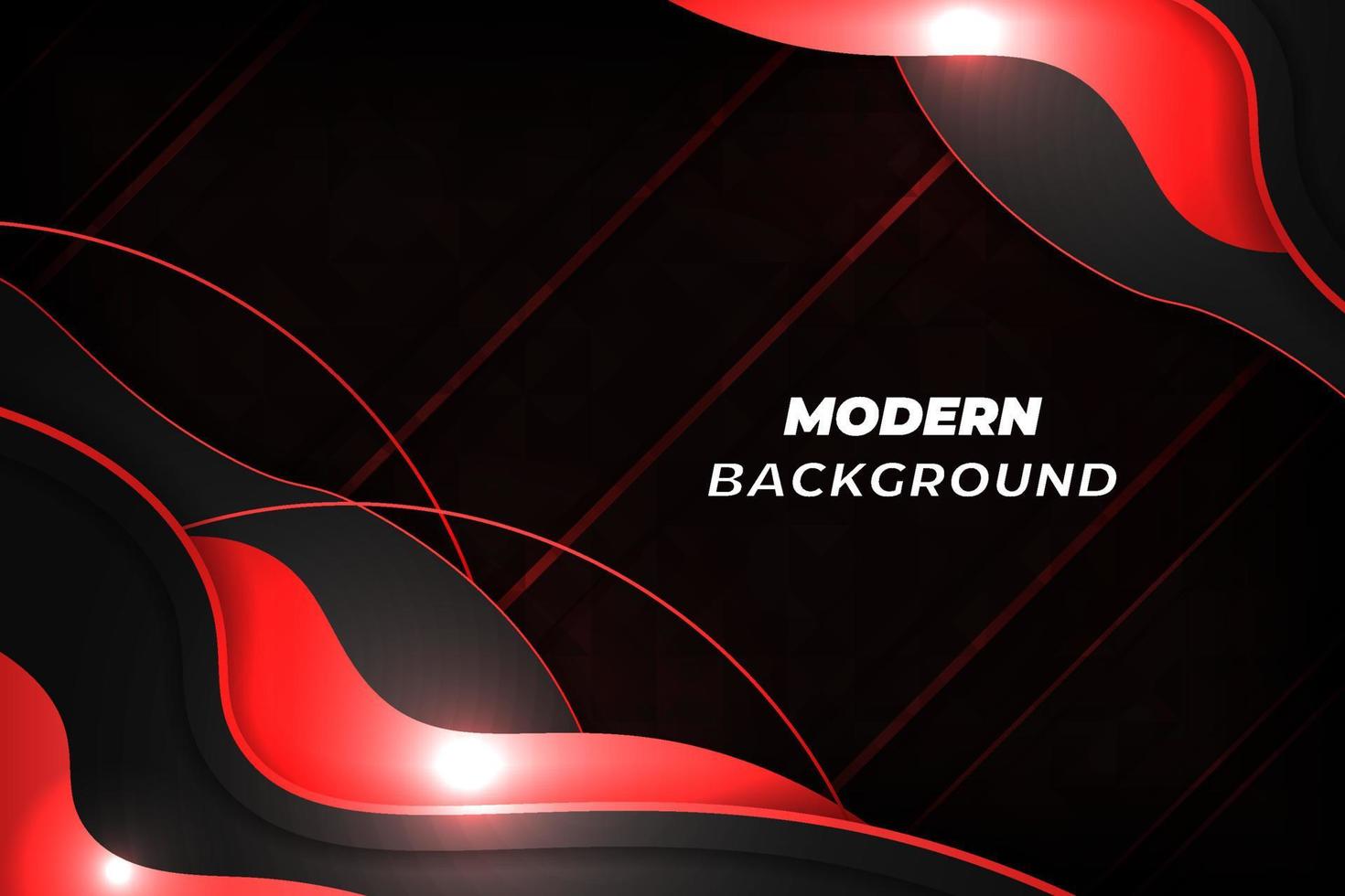 Modern luxury background black and red with element vector