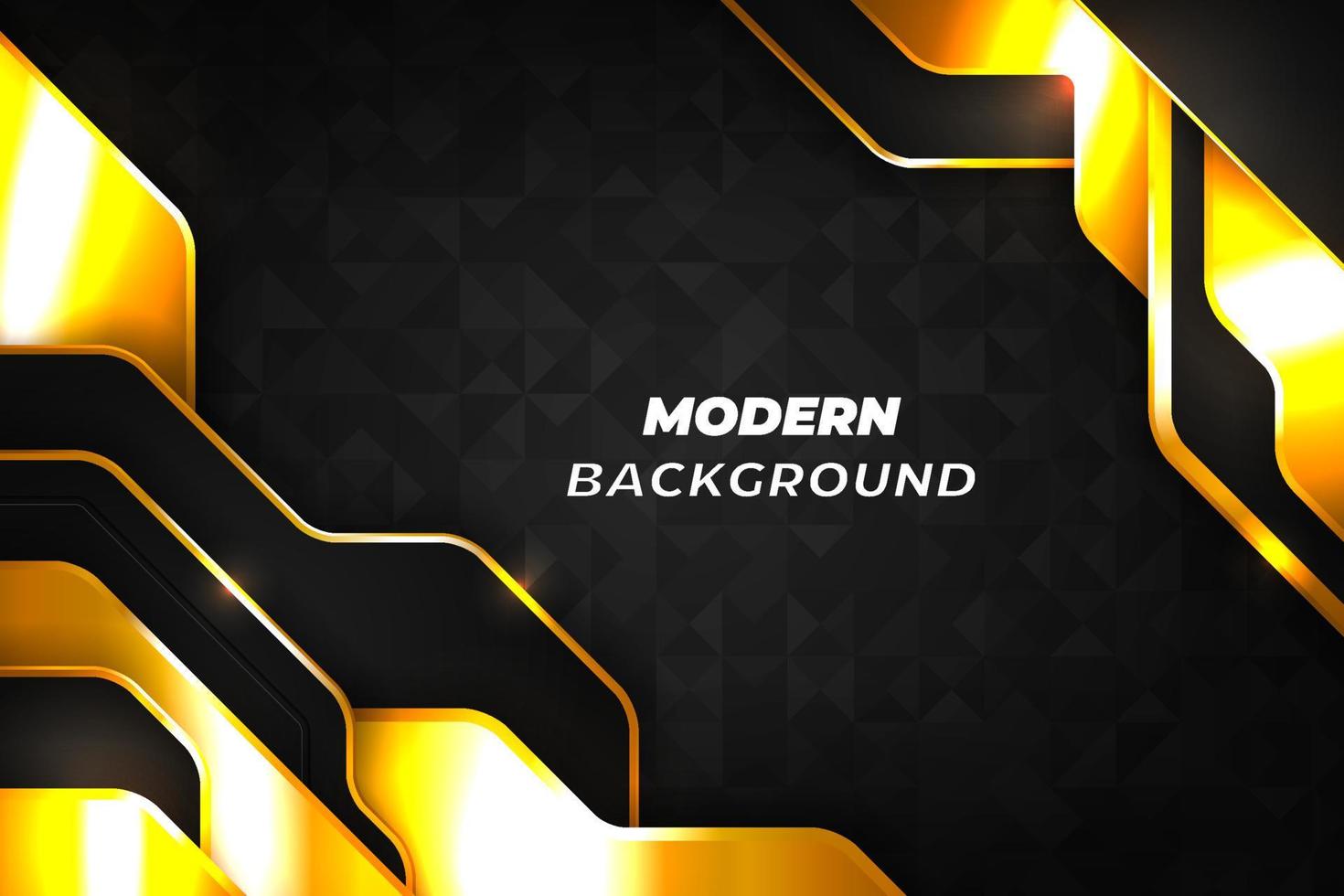 Modern luxury background black and gold with element vector