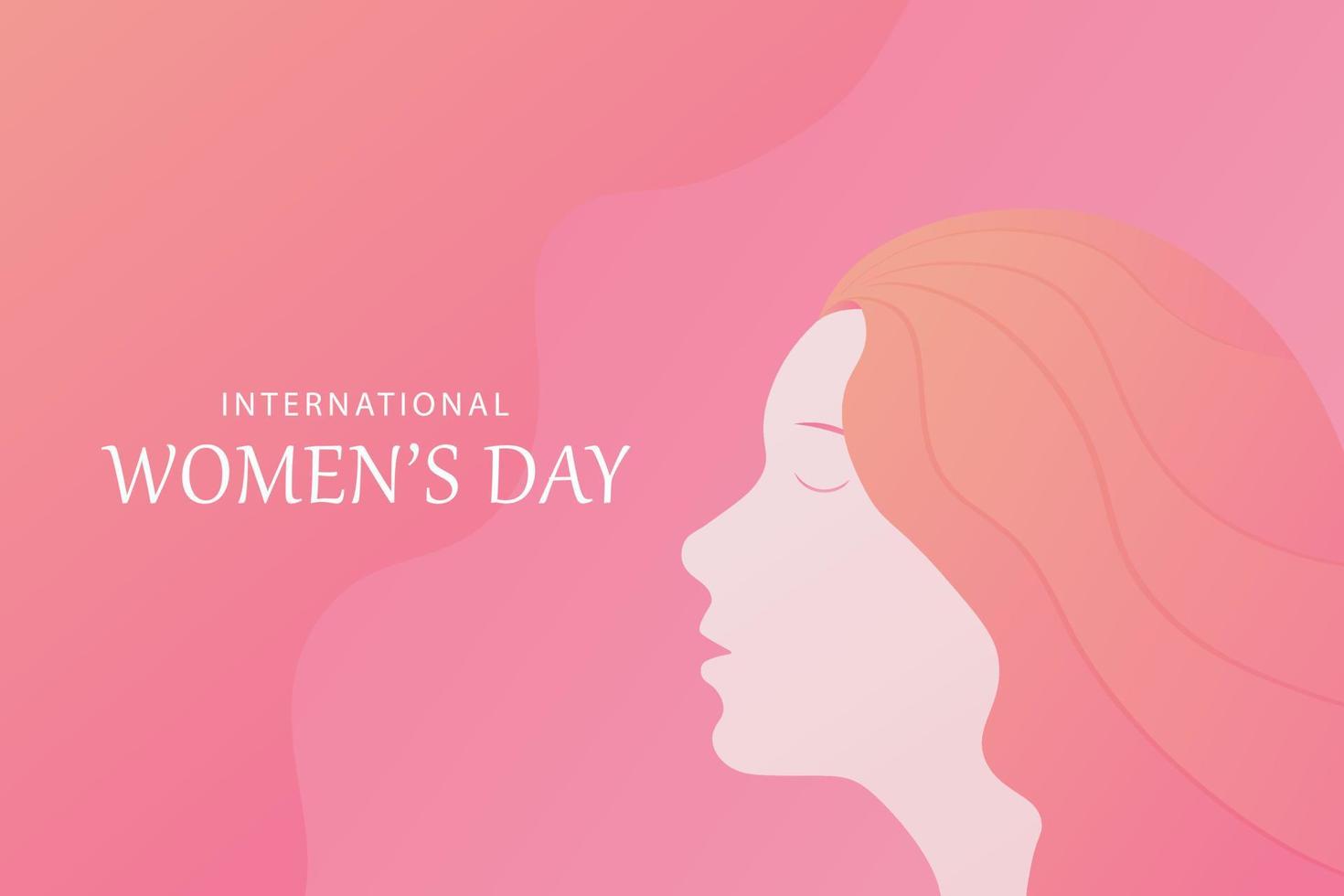 Happy international women's day background banner in paper style vector