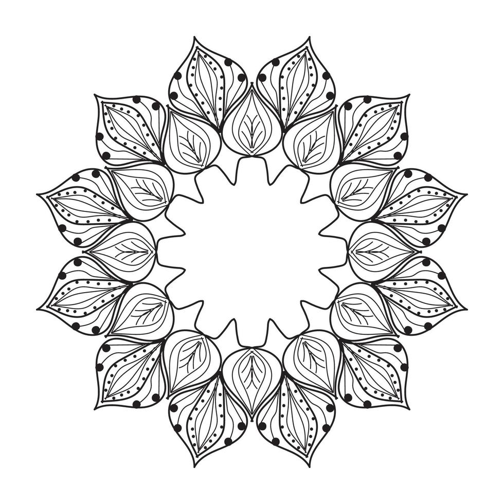 mandala decorative design vector