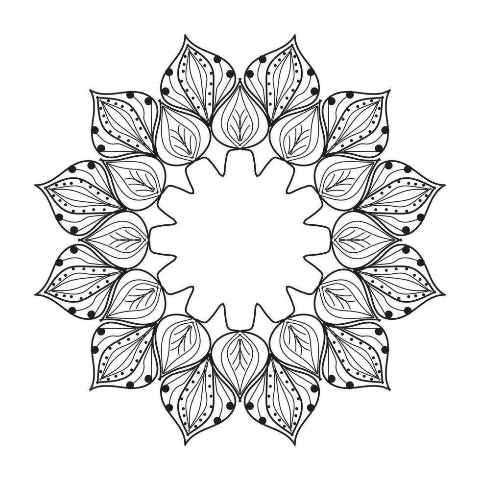 mandala decorative design vector