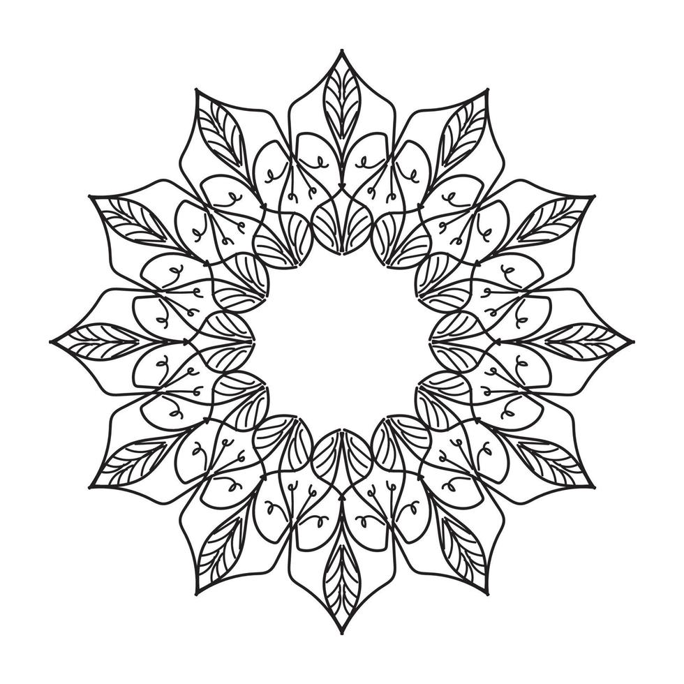 mandala decorative design vector