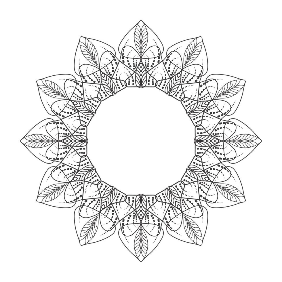 mandala decorative design vector