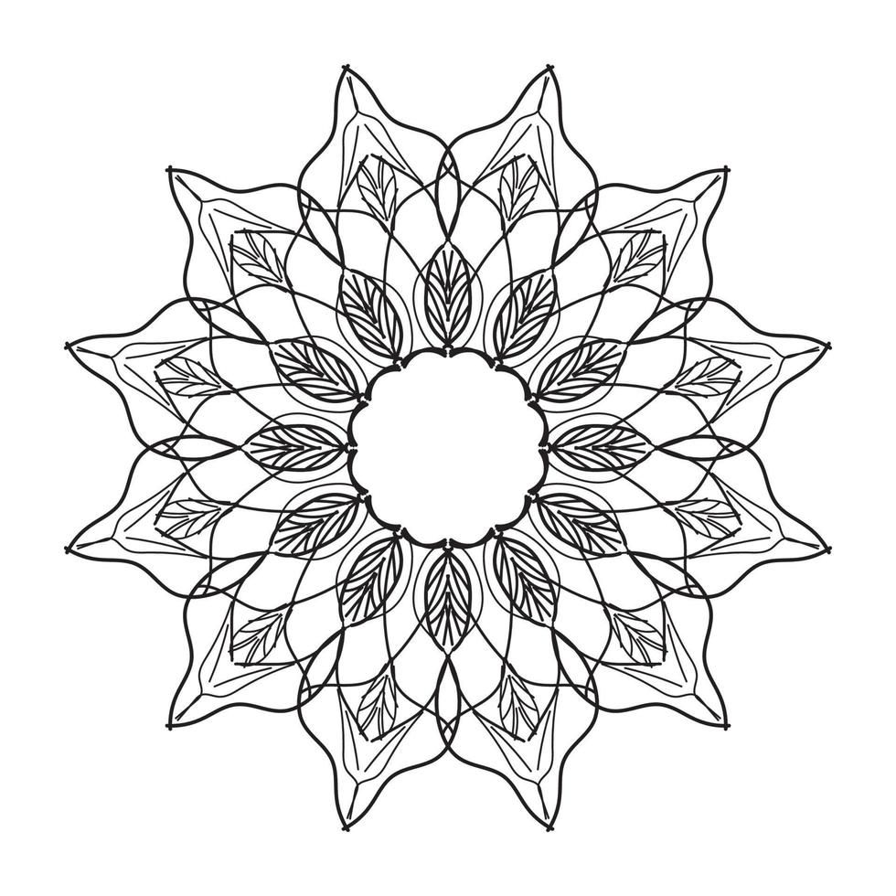 mandala decorative design vector