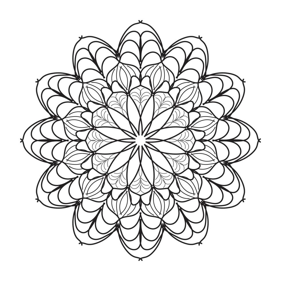 mandala decorative design vector