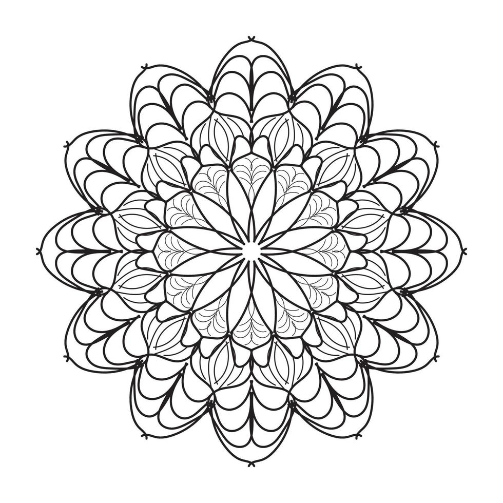 mandala decorative design vector