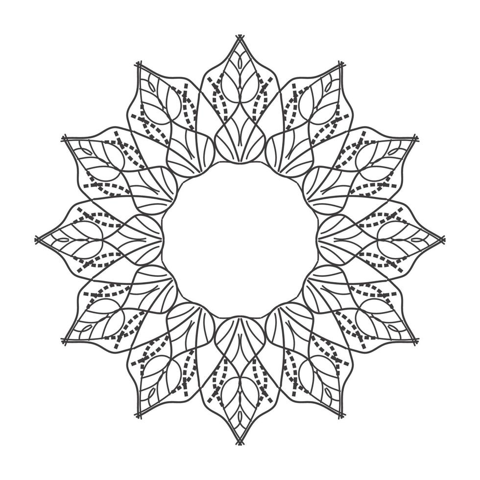 mandala decorative design vector