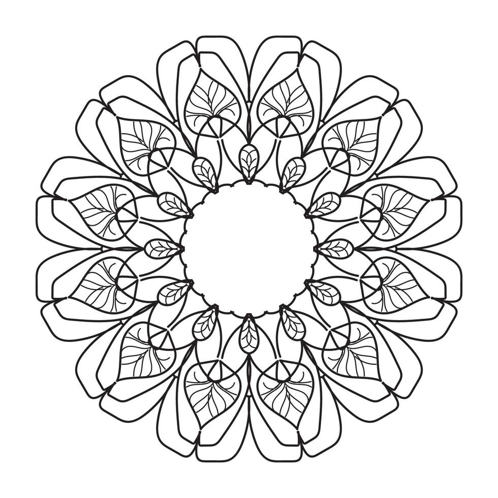 mandala decorative design vector