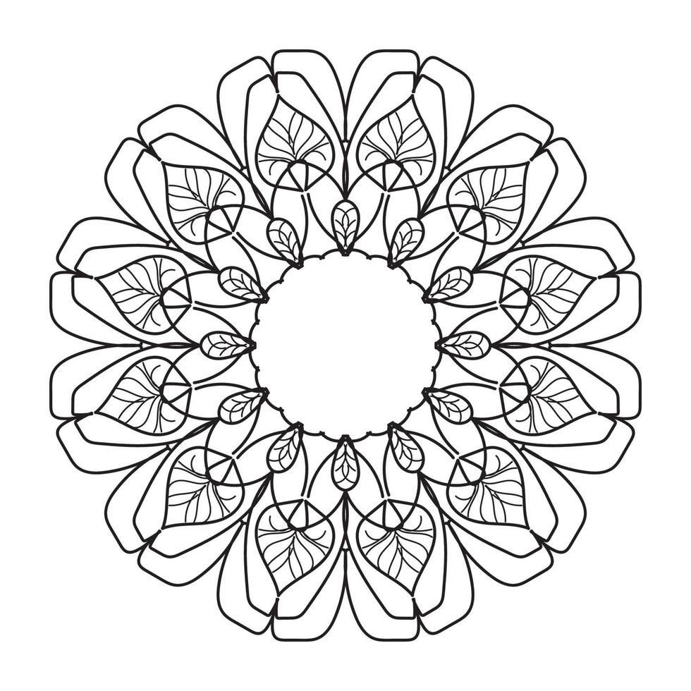 mandala decorative design vector