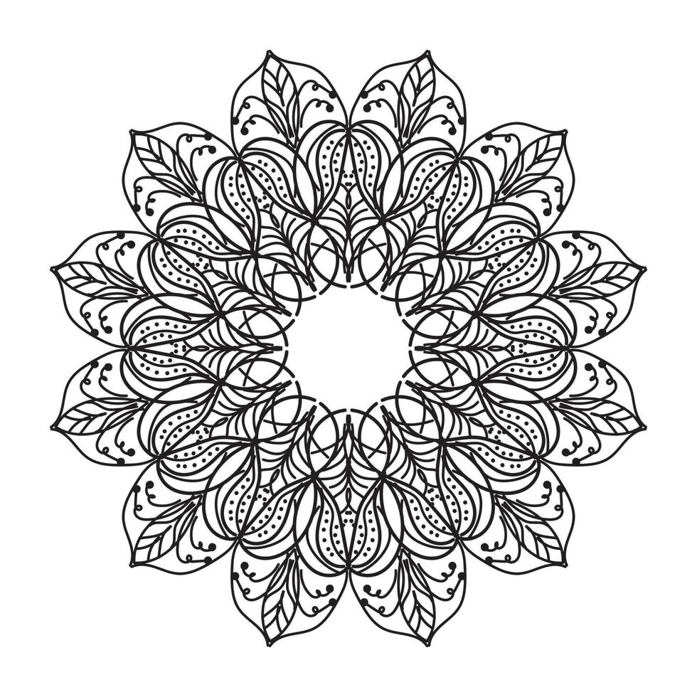 mandala decorative design vector