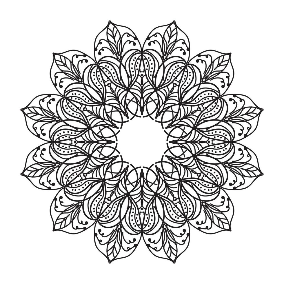 mandala decorative design vector