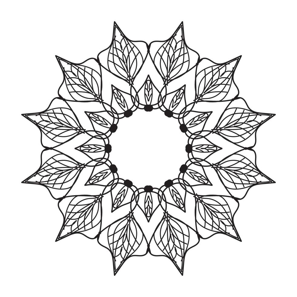 mandala decorative design vector