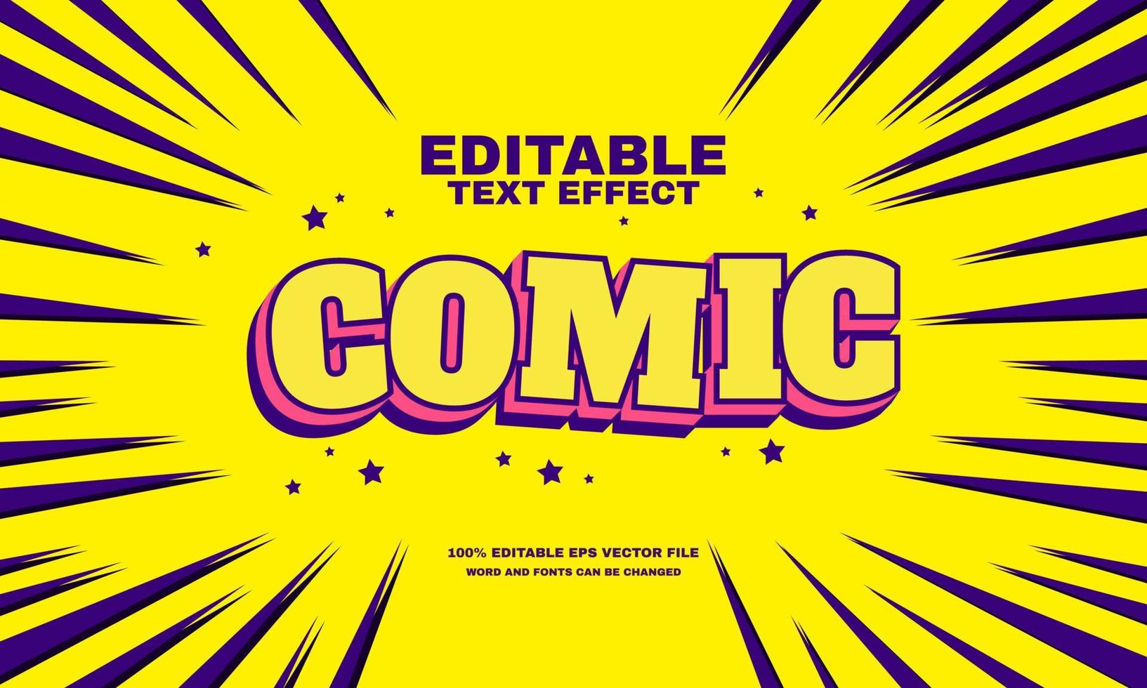 Comic  best modern futuristic font cool effect vector