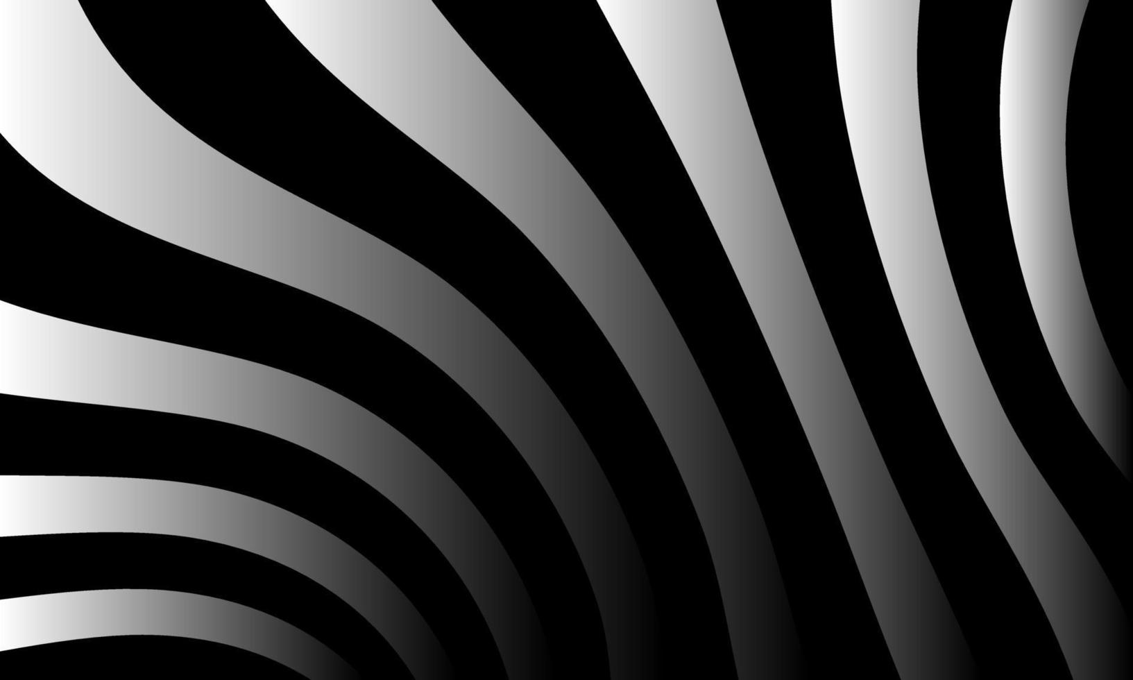 awesome  illustration optical art illusion of striped geometric black and white abstract line surface flowing part 2 vector